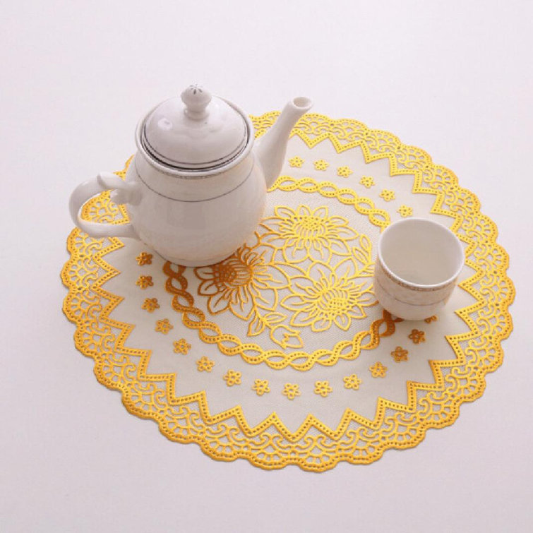 Umber Rea Floral Round Placemat Wayfair Canada